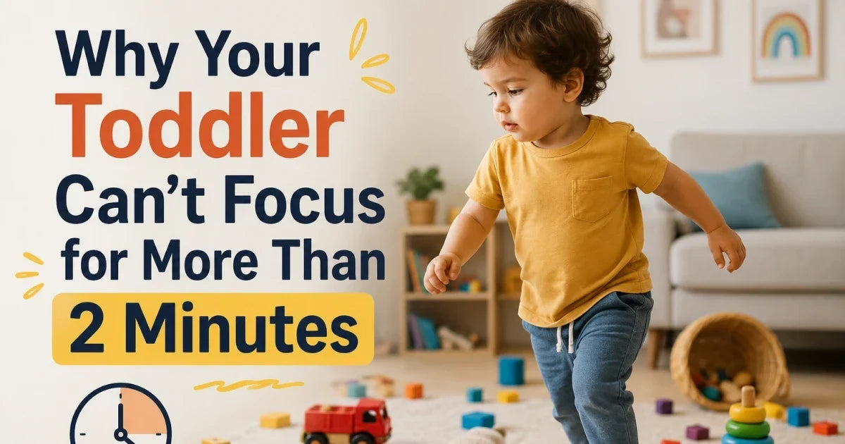Why Your Toddler Can't Focus for More Than 2 Minutes (And What Actually Helps)