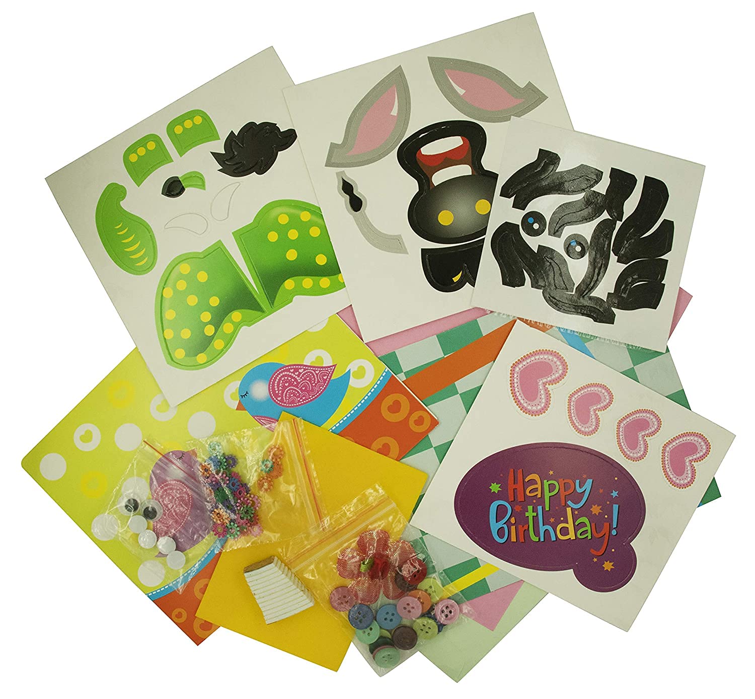 4 in 1 Craft Box for Kids | Classical Craft Kit | Paper Cut Puppets Cards