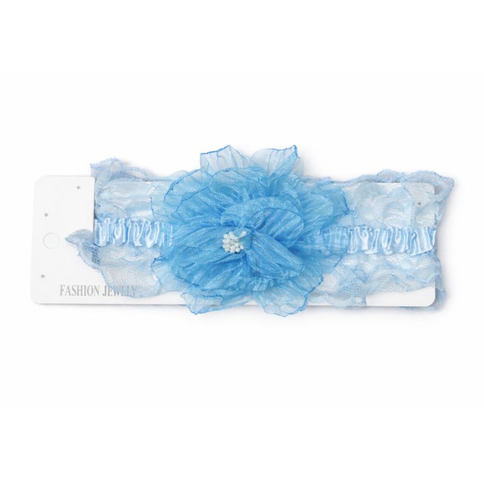 Blue floral headband  