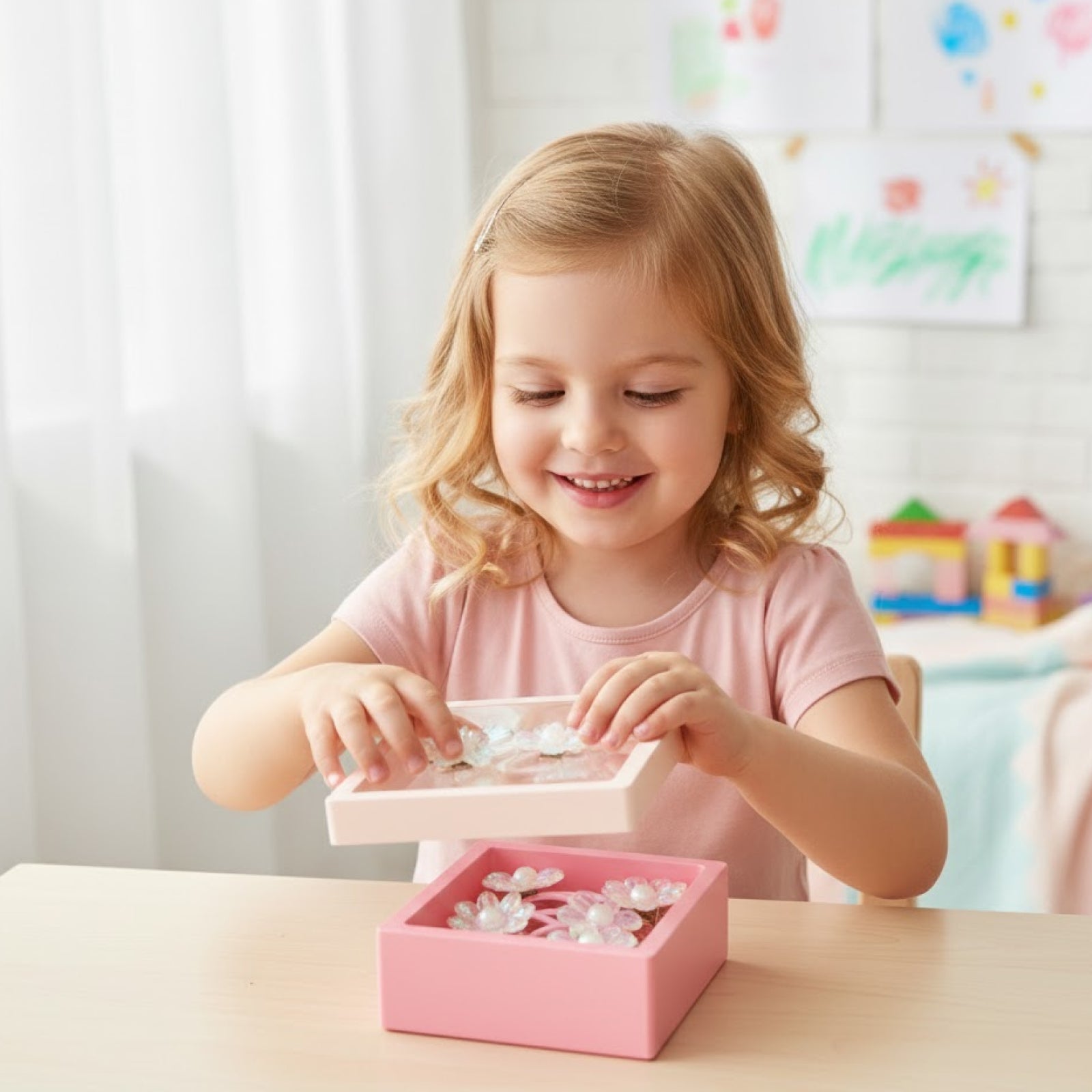 Blush theme dhair accessories