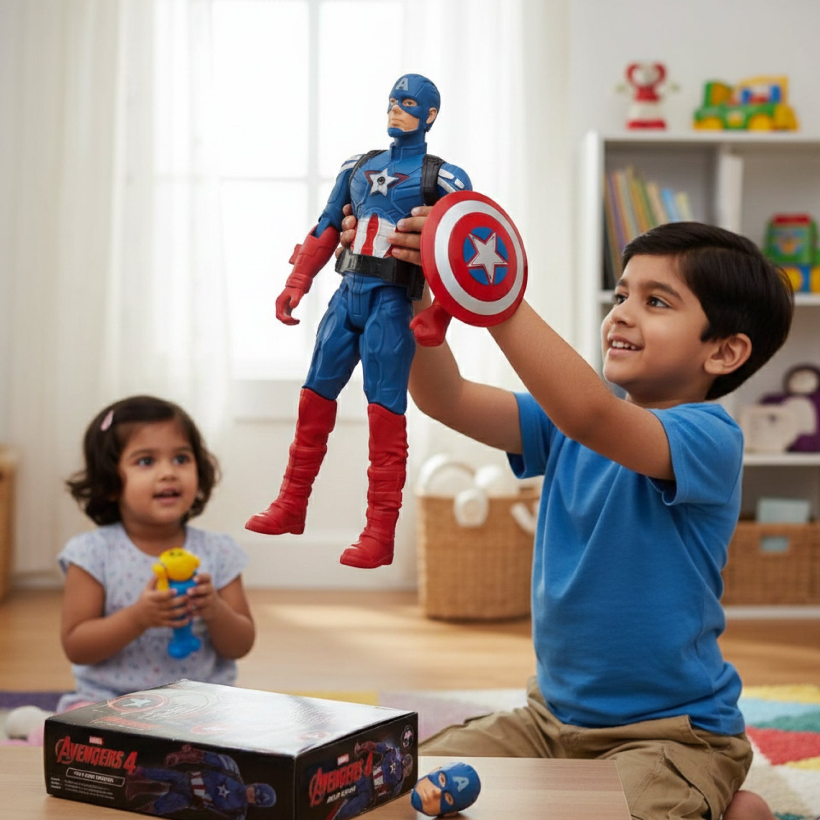 12 Inch Captain America Action Figure - Avengers Ultron Hero Toy