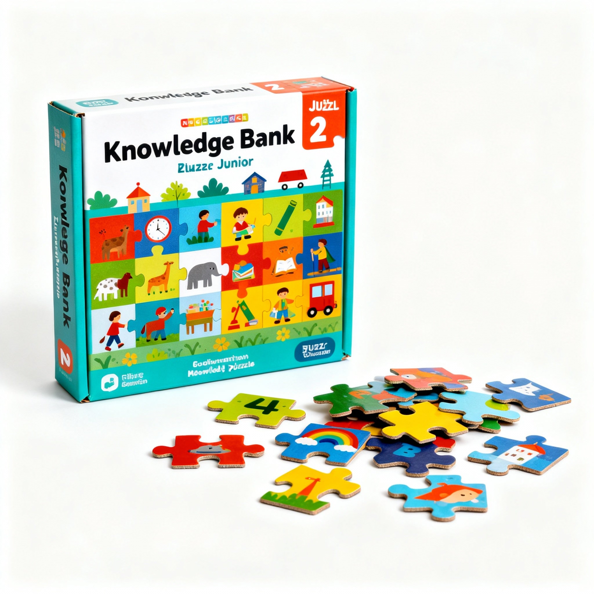 Knowledge Bank 2 Jigsaw Junior - Educational Puzzle for Kids Ages 3-6