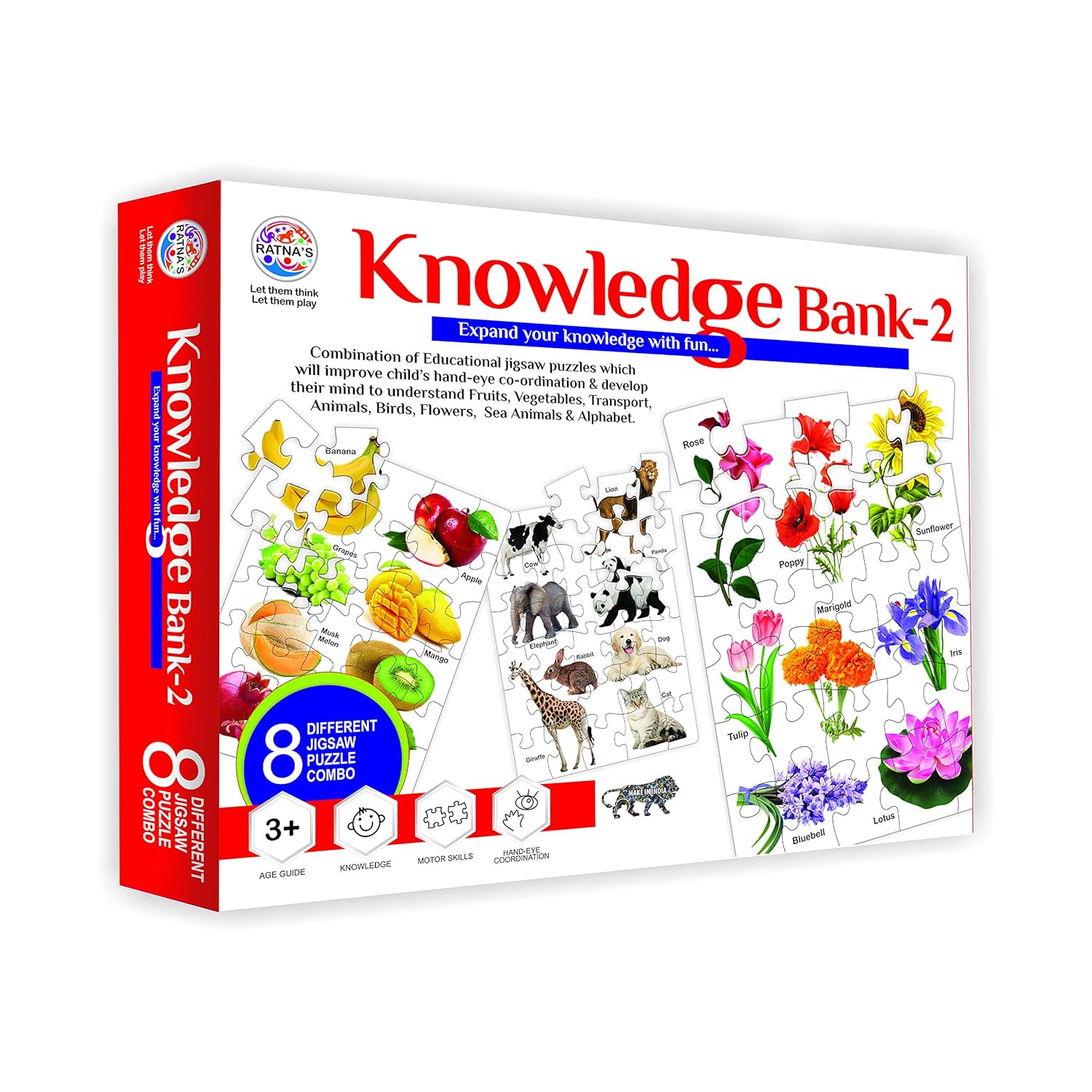 Knowledge Bank 2 Jigsaw Junior - Educational Puzzle for Kids Ages 3-6