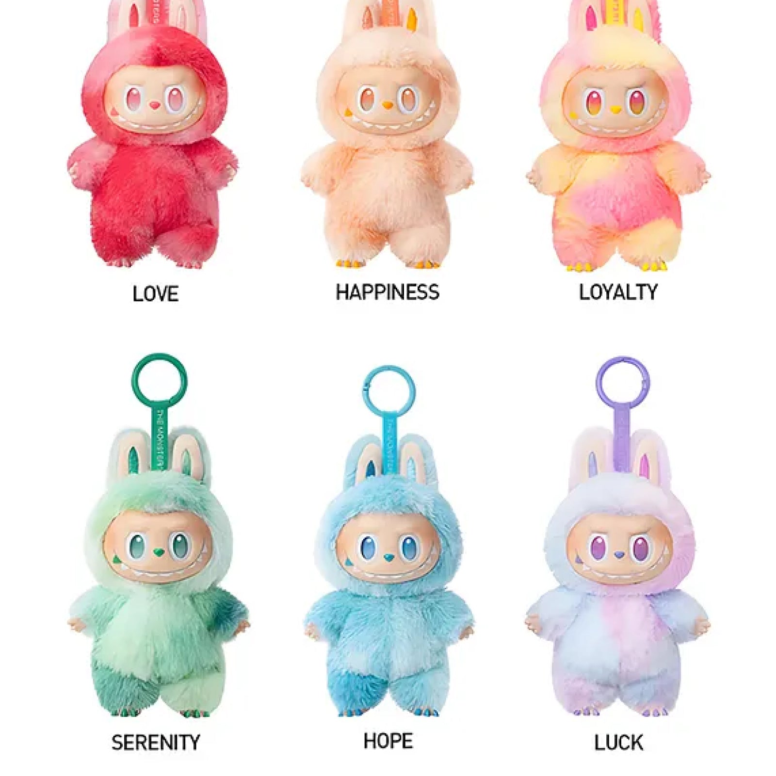 Labubu 3rd Generation Collectible Doll Vinyl Plush Keychain Toy 17cm