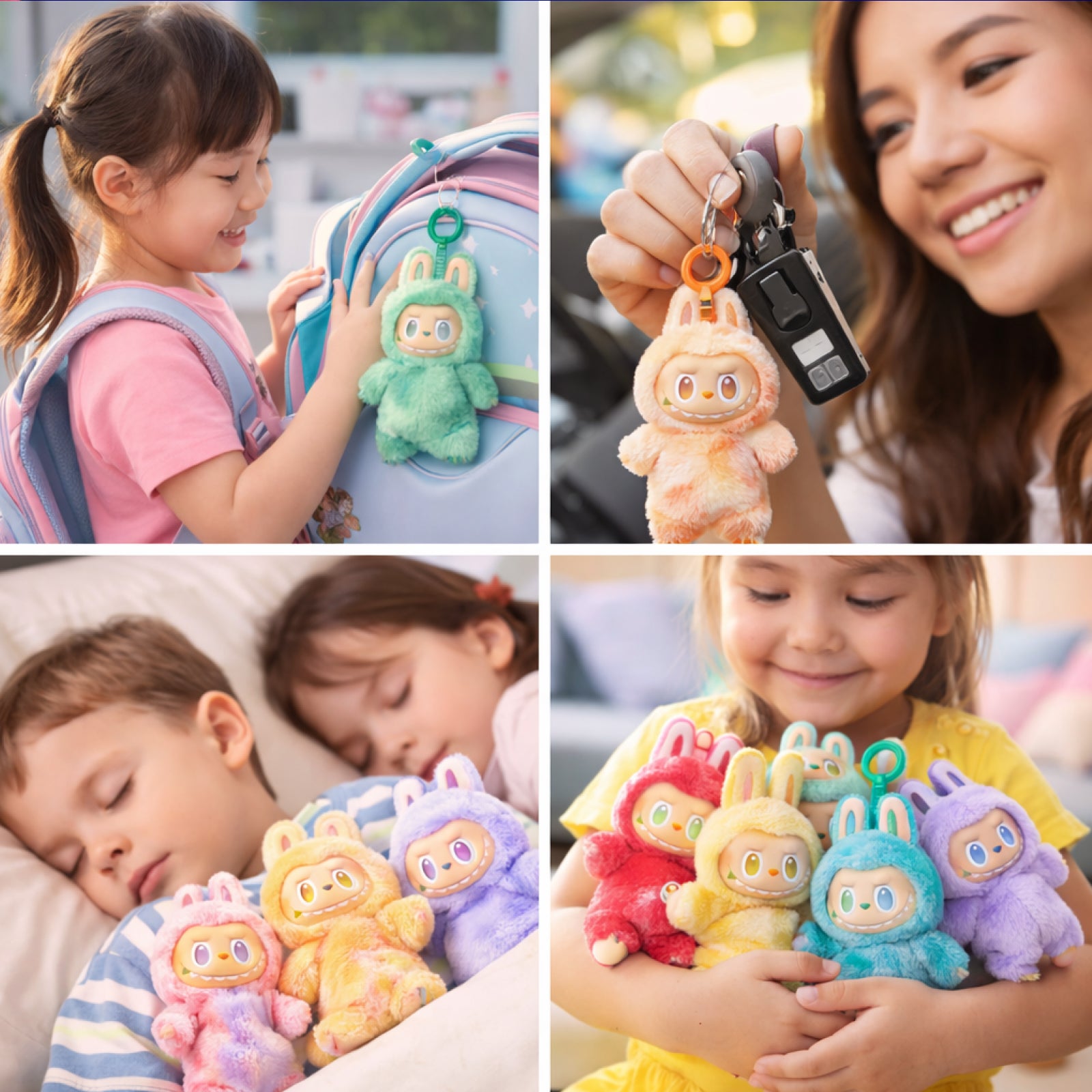 Labubu 3rd Generation Collectible Doll Vinyl Plush Keychain Toy 17cm