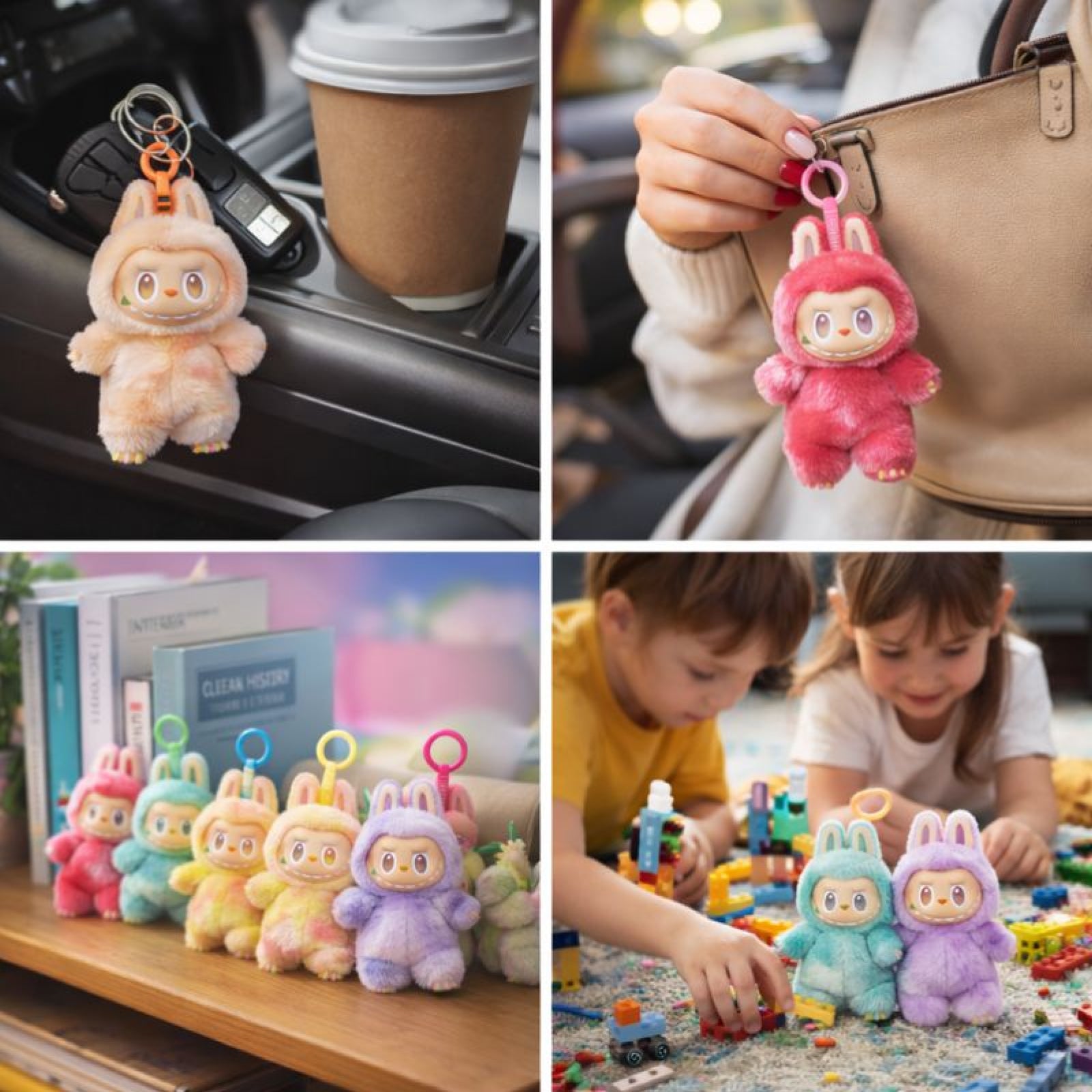 Labubu 3rd Generation Collectible Doll Vinyl Plush Keychain Toy 17cm