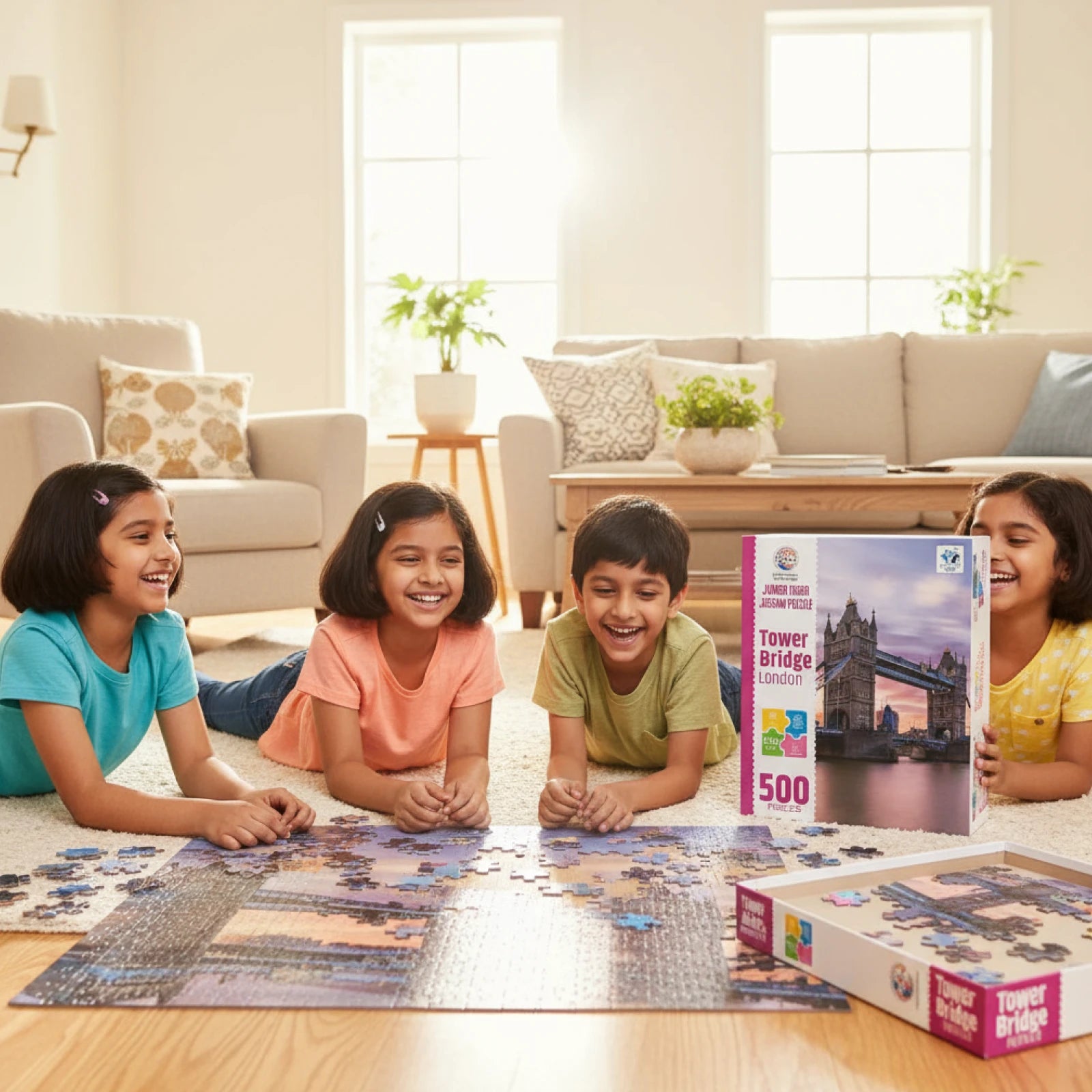 Tower Bridge London Jigsaw Puzzle 500 Pieces - Premium Quality Educational Puzzle