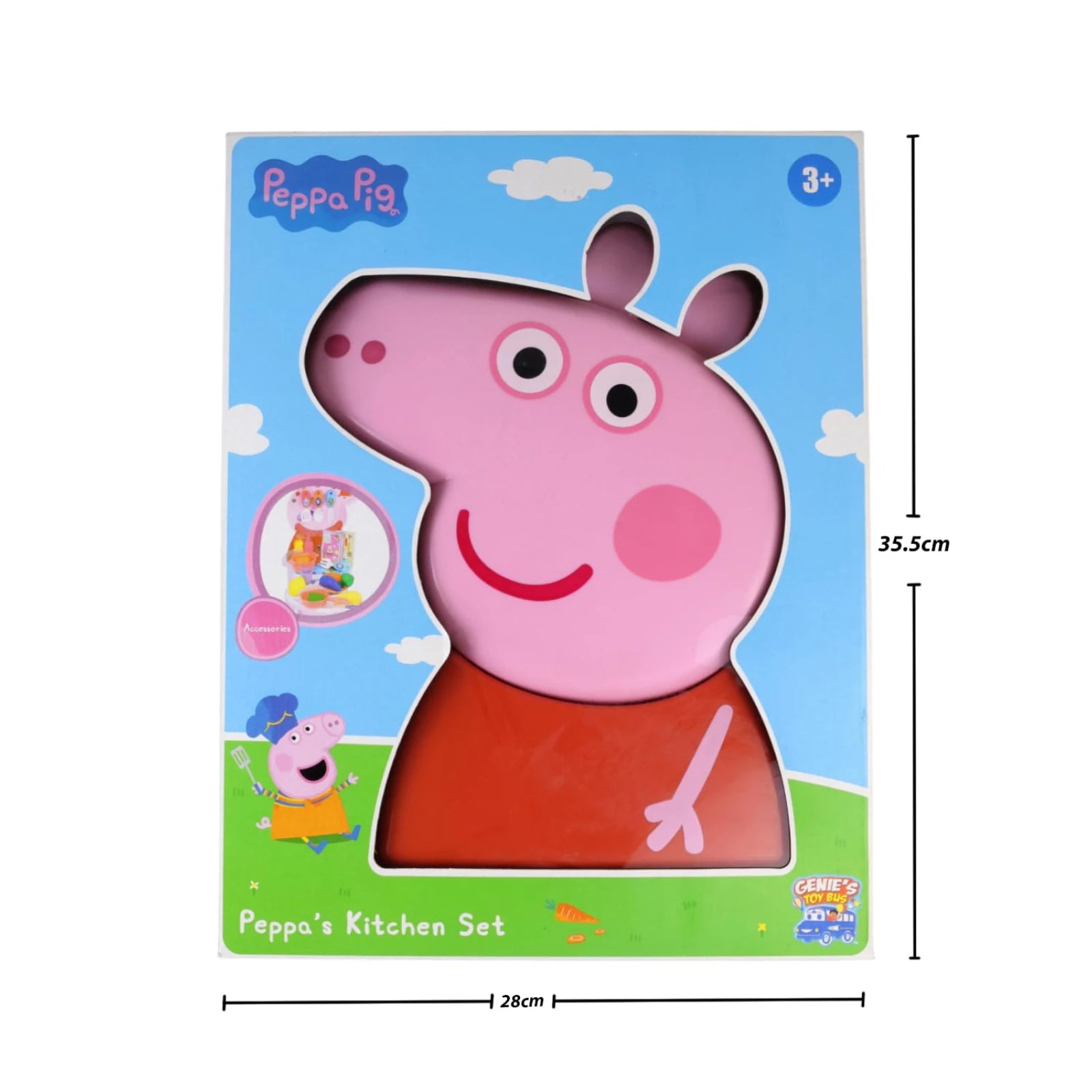 Peppa Pig Kitchen Playset with Accessories - Kids Pretend Play Toy Set