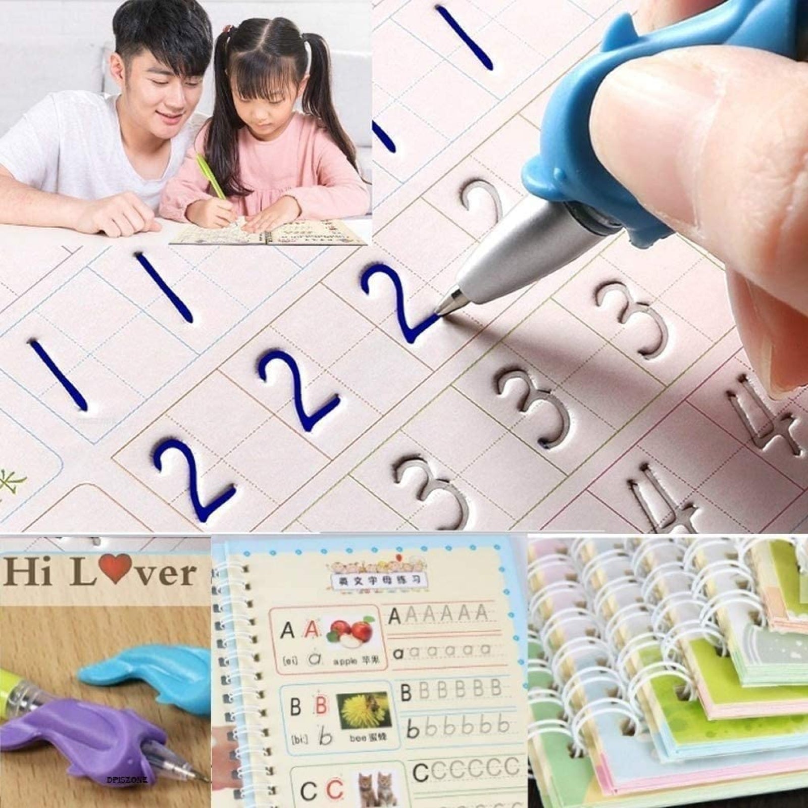 Sank Magic Reusable Copybook Set for Kids - Handwriting Practice