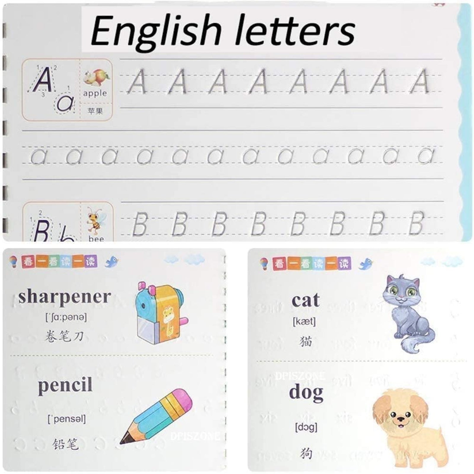 Sank Magic Reusable Copybook Set for Kids - Handwriting Practice