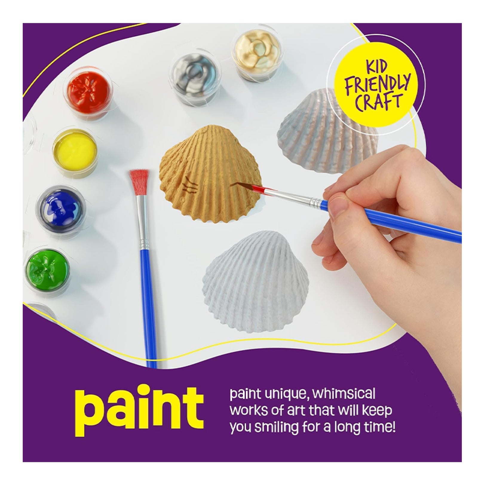 Shell Painting Craft Kit for Kids | Creative Art Activity