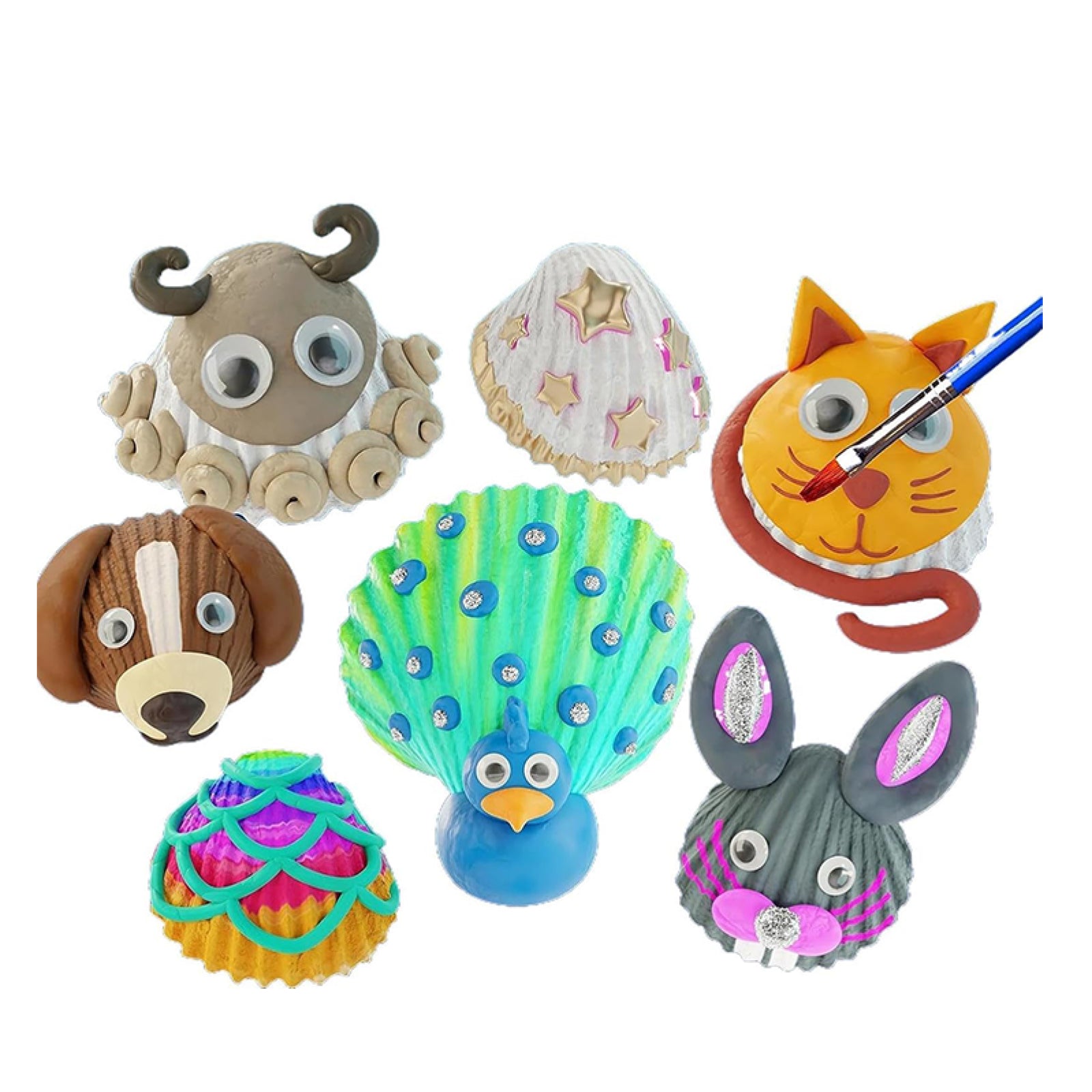 Shell Painting Craft Kit for Kids | Creative Art Activity