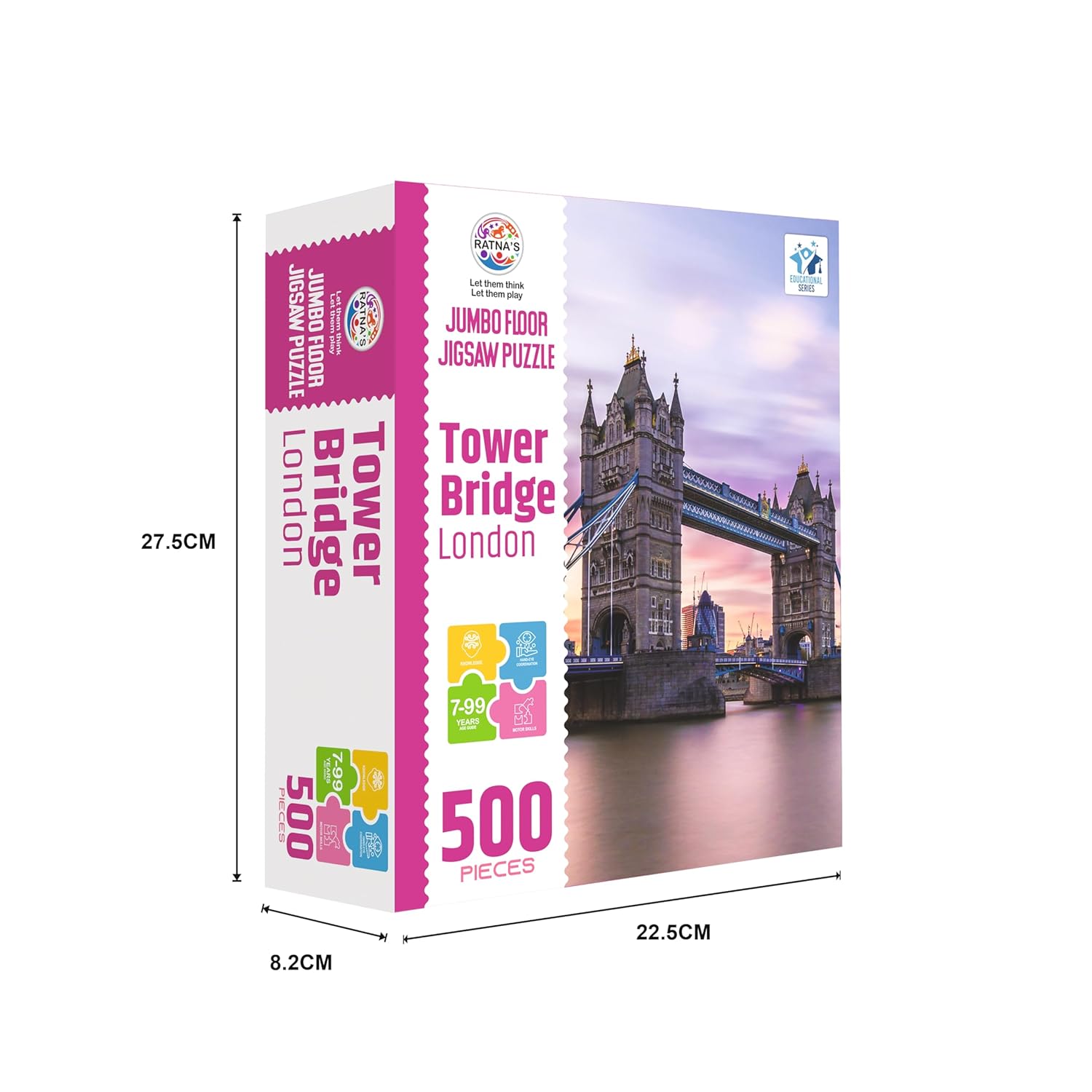 Tower Bridge London Jigsaw Puzzle 500 Pieces - Premium Quality Educational Puzzle