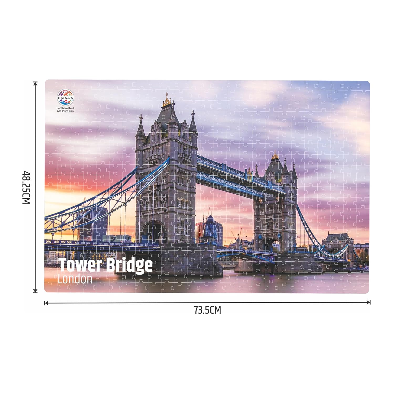 Tower Bridge London Jigsaw Puzzle 500 Pieces - Premium Quality Educational Puzzle